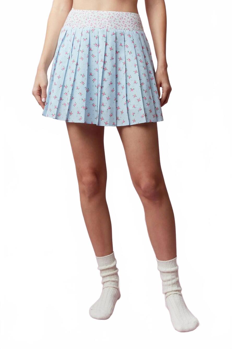 NEW PEACH LOVE petal promise skirt in light blue